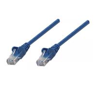INTELLINET PATCHKABEL RJ45 U/UTP CAT5E 1.0M HEBELSCHUTZ BLAU