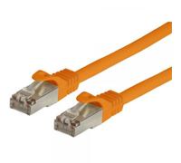 Techly Professional Cavo di Rete Patch in Rame Cat. 6A SFTP LSZH 0,5 m Arancione