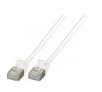 Cavo di Rete Patch in Rame Cat.6A U/FTP TPE 4mm Ultraflex Bianco 0,15m
