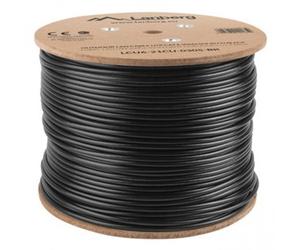 Cavo di rete per esterni Lanberg Coil RJ45 Cat.5E UTP rigido CU 305 m Nero