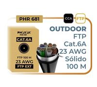 Cavo di rete Phasak PHR 681 Cat 6a FTP Esterno 100 m AWG23 CCA