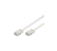 Goobay Cat 5e Flach-Patchkabel U/UTP white Kupferkaschierter 93365