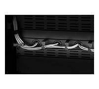 RF 3525042 19 POLLICI PANNELLO PASSACAVI PER ARMADIO RACK 1 U NERO