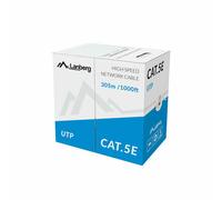 Cavo di Rete Rigido Utp Categoria 5E Lanberg LCU5-11CU-0305-S Grigio 305 m NEW