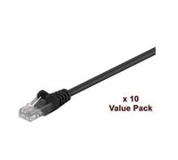 Cavo di rete RJ-45 10m UTP CAT 5e stampato, bloccato nero - MicroConnect