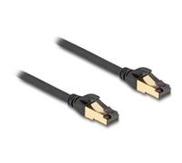 Cavo di rete RJ-45 Cat.6a S/FTP, con cavo grezzo Cat.7 Nero