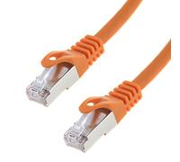 Cavo di rete S/FTP PIMF Cat. 7; cavo patch Gigabit Ethernet; secondo, arancione 10,00 m Colore: arancione.