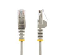 StarTech.com Cavo Ethernet CAT6 Grigio da 25cm; Patch UTP PoE 100W, Plug RJ45 Antigroviglio, Cavo Lan Slim in Rame Puro 28AWG