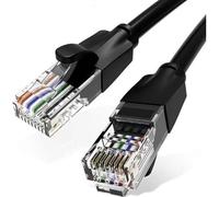 Cavo di rete - tubo flessibile rj45 utp cat6 awg26, 3 m, nero, ad alta velocità, adatto per reti gigabit, materiali durevoli e flessibili. *