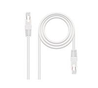 Cavo di rete - tubo RJ45 Cat.5e UTP, AWG24, 1 m, colore bianco, ideale per connessioni veloci e stabili su reti locali. *