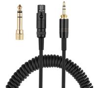 Cavo di ricambio a spirale per cuffie da 1,5 m per mini XLR a 3,5 mm per K240 K271 K702 Studio Monitoring Audio Cord Nylon per intrecciato