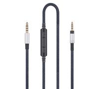 Cavo di ricambio audio con microfono in linea per telecomando compatibile con Sennheiser Momentum, Momentum 2.0, cuffie HD1, cavo audio compatibile con Samsung Galaxy compatibile con Huawei Android