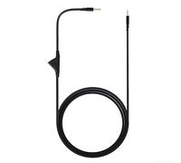 Cavo di ricambio audio robusto dal design elegante, nero, 2 m, con regolazione del volume integrata, per gli amanti del gioco e della musica (nero 2)