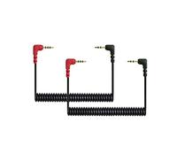 Cavo di ricambio avvolto SC7 da 3,5 mm TRRS a TRS - Microfono/audio/lavalier a smartphone per RODE VideoMicro VideoMic Go BOYA, 80 cm, 2 pezzi