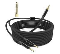 Cavo di ricambio da 3,5 mm, adattatore da 6,35 mm per 2°/T5P 2°/T5P 3° cavo auricolari aggiornamenti attrezzatura da gioco per ridurre la perdita di parti delle cuffie