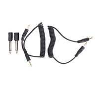 Cavo di ricambio in PVC resistente compatibile con le cuffie Audio Technica ATH M50x, cavo di prolunga AUX a spirale, adattatore plug and play