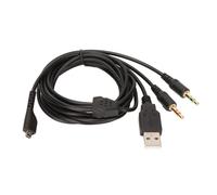 Cavo di ricambio per cuffie compatibile con Steelseries Arctis, design plug and play, suono nitido, autofocus, modulo fotocamera USB, microfono