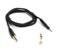 Cavo di Ricambio per Cuffie, Stereo da 3,5 Mm con Cavo AUX Adattatore da 6,35 Mm, per - Technica ATH - M50X / M40X, Nero