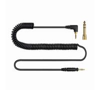Cavo di ricambio per cuffie Technics EAH DJ1200 e adattatore placcato oro da 6,35 mm per un suono HiFi.