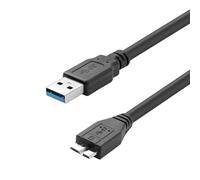 Cavo di ricambio per disco rigido esterno da USB 3.0 A a Micro-B ad alta velocità/ricarica SS cavo compatibile con Western Digital WD My Passport, Seagate, Westgate, Toshiba Canvio, Samsung S5/Note 3