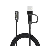 Cavo di ricarica 2in1 in nylon intrecciato compatibile con Polar Vantage M3 | Polar Pacer Pro/Polar Pacer/Polar Ignite 3/Polar Grit X2 Pro/Polar Street X,cavo USB-C+adattatore USB-A inclusi