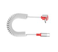 Cavo di ricarica a spirale PD100W ad alta velocità Due estremità USB C Meccanismo a molla reversibile alloggiamento in alluminio anti-surriscaldamento