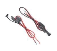 Cavo di Ricarica Accessori Nero Connettore Con 10A Fusibile 12V 2pc Vetroresina