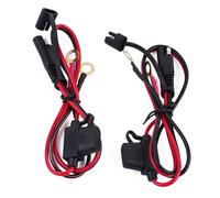Cavo di Ricarica Accessori Nero Connettore Con 10A Fusibile 12V 2pc Vetroresina