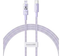 Cavo di ricarica Baseus Gem 1 m 20 W USB-C a iP Nylon Viola