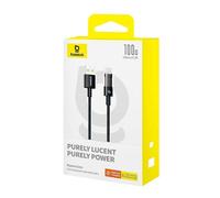 Cavo di Ricarica Baseus Gem USB-A a USB-C 1m 100W Nylon Nero