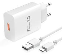 Cavo di ricarica con caricatore compatibile Avec Samsung Galaxy S22 S21 S20 S23 S24 FE 5G A15 A16 A51 A52 A53 A54 A55 A35 A25 Cavo di ricarica rapida tipo C con caricatore rapido USB C