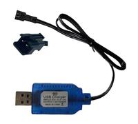 Cavo di ricarica con SM-2Pin con protezione della batteria compatibile RC Car RC Tank RC Boat e Gel Ball Blaster e altri giocattoli di telecomando per universale 7.4V Li-ion Battery USB Charger Cable