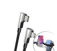 Cavo di ricarica da 30 cm compatibile con il computer da bici Bosch Intuvia, cavo USB C per la ricarica dello smartphone, accessori per e-bike, MICRO USB - USB C, smartphone a sinistra di Intuvia