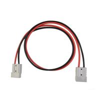 Cavo di ricarica da 50 A, 600 V, doppia testa, in rame rivestito in argento, robusto alimentatore di rete per EV Industrie, 12-6 AWG, grigio (100 cm)