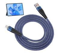Cavo di Ricarica di Tipo C - Connettore telefonico intrecciato, Cavo di sincronizzazione Rapida | Filo di Ricarica resistente al Calore, Uscita di Potere di Ampere, Cavo dati act