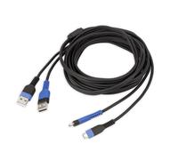 Cavo di ricarica doppio Rainbow per PS4