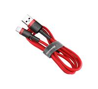 Baseus Cafule Cable - USB to Lightning Cable, 2.4 A, 0.5 m (Red)