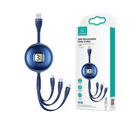 CAVO DI RICARICA E DATI USAMS U69 3 in 1 Lightning MicroUSB USB-C 1 m