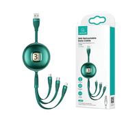 CAVO DI RICARICA E DATI USAMS U69 Retrattile 3 in 1 Lightning Micro USB USB-C 1 m