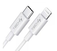 Techly Cavo di sincronizzazione e ricarica EFB APP-8BUC10T USB-C > Lightning 1 m Bianco