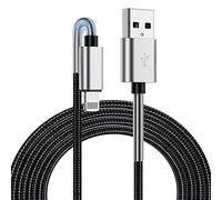 Cavo di ricarica extra lungo per iPhone, 5 m, certificato Apple MFi, cavo Lightning da 4,9 m, cavo di ricarica Apple ad alta velocità/sincronizzazione dati per iPhone 14/13/12/11/11 Pro/11 Pro Max/XS