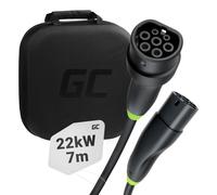 Cavo di ricarica Green Cell Snap Type 2 EV 22 kW 7 m per Tesla Model 3 S X Y, VW ID.3, ID.4, Kia EV6, Hyundai IONIQ 5, Ford Mac NEW