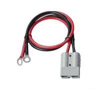 Cavo di ricarica in rame da 50 cm, 10 AWG, 50 A 600 V per verricello per rimorchio, adatto per veicoli elettrici