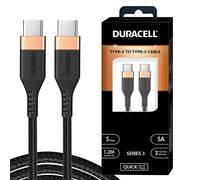 Cavo di ricarica intrecciato da 5 A DURACELL da tipo C a tipo C da 1,2 M,...