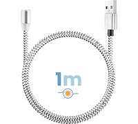 Cavo di ricarica magnetico 3-in-1 Avizar USB-A a USB-C e Lightning 1m