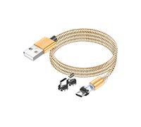 CAVO DI RICARICA MAGNETICO AVIZAR KBL-HL-C11-GD - 3-in-1 Lightning/Micro-USB/USB-C, USB-A