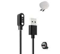 Cavo di ricarica magnetico per smartwatch Blackview W50, cavo di ricarica USB a 2 pin da 3,5 mm, ricarica rapida, bassa generazione di calore, leggero, resistente, custodia portatile in silicone da