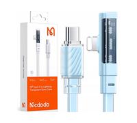 CAVO DI RICARICA MCDODO CA-3445 - USB-C a Lightning, 2 m, 36 W, angolato, blu