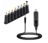 Cavo di ricarica per accendisigari, 12 V, 1,5 m, lettore DVD per auto | Accendisigari con 8 adattatori per presa jack, cavo accendisigari per lettore DVD, telefono cellulare, TV