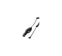 Cavo di ricarica per auto Hama 12 V, con mini USB angolato, alimentazione a corrente continua nera e bagni di batteria tramite